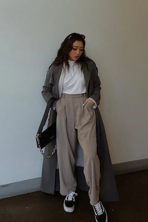 trendy wide leg pants outfit ideas women