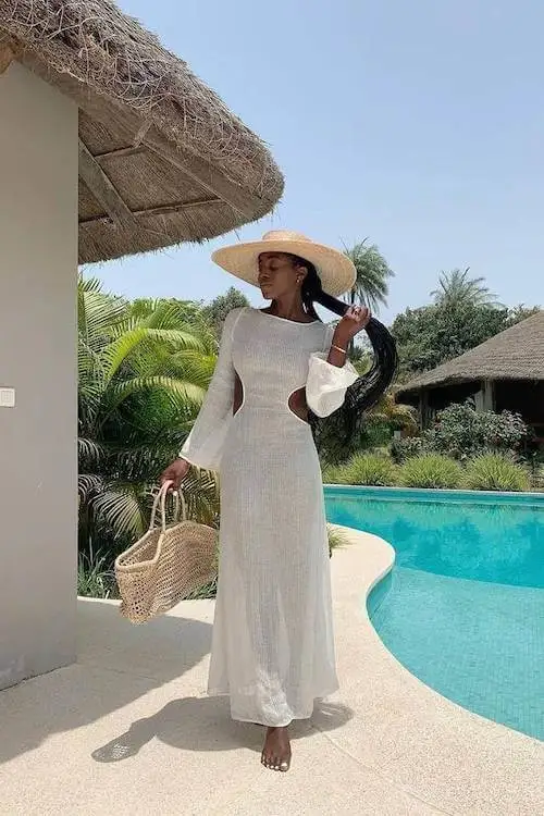 tropical vacation outfit