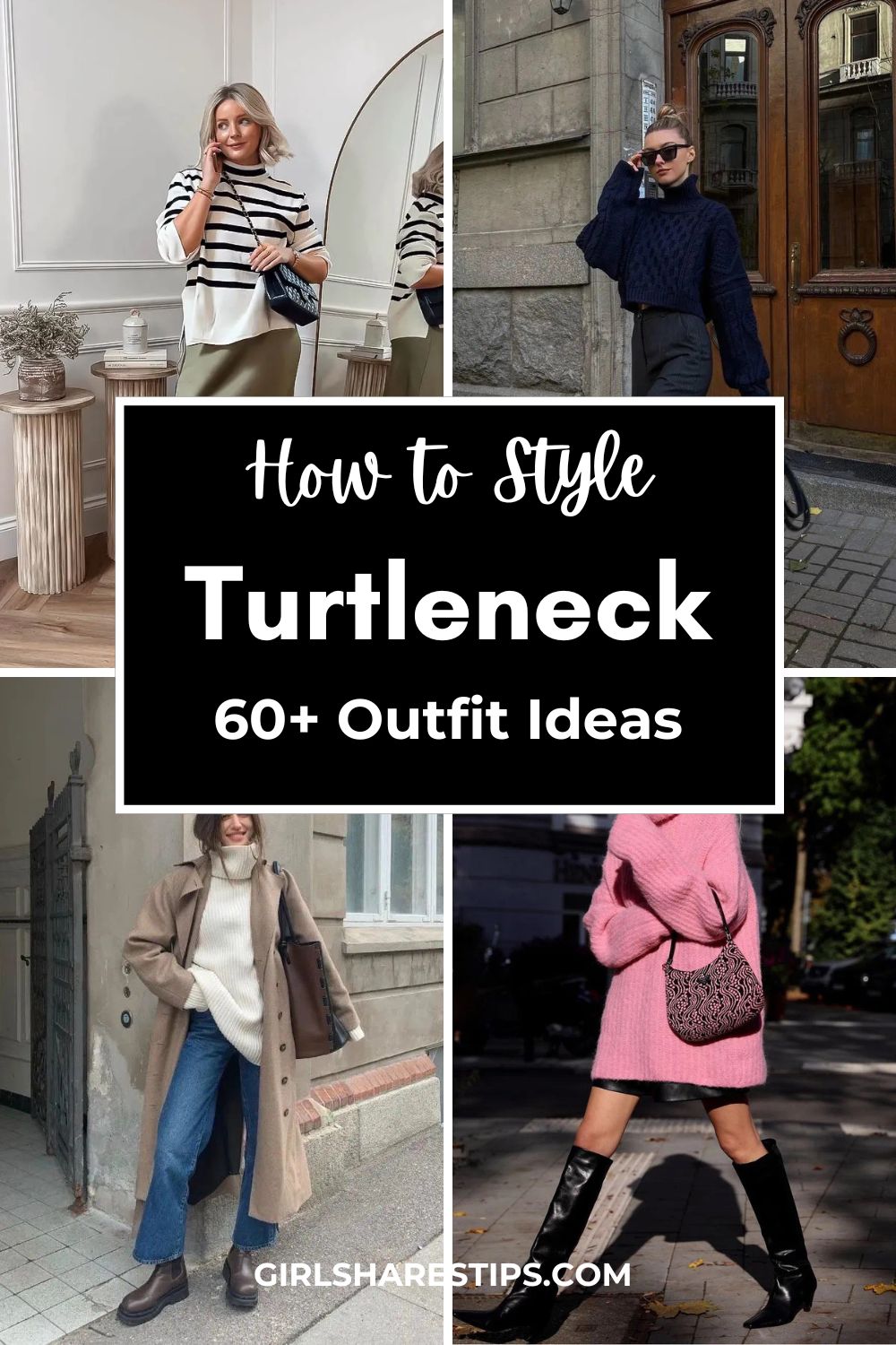 turtleneck outfit ideas collage