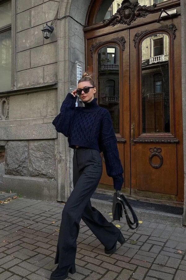 turtleneck outfit women