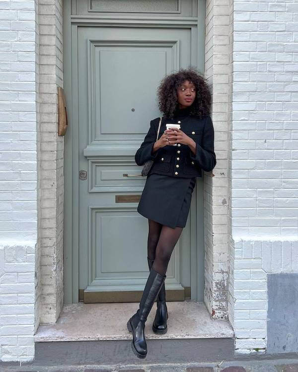 tweed jacket outfit ideas