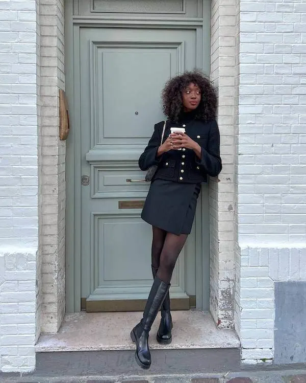 tweed jacket outfit ideas