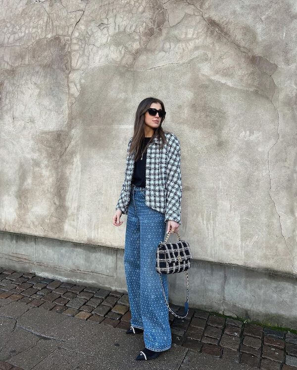 tweed jacket outfit ideas