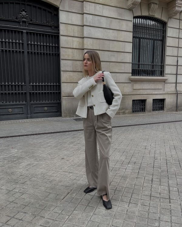tweed jacket outfit ideas