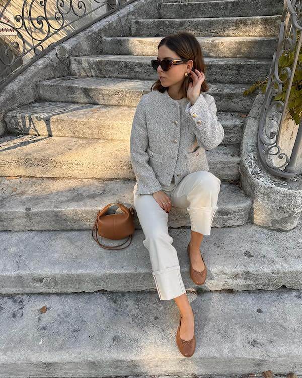 tweed jacket outfit ideas