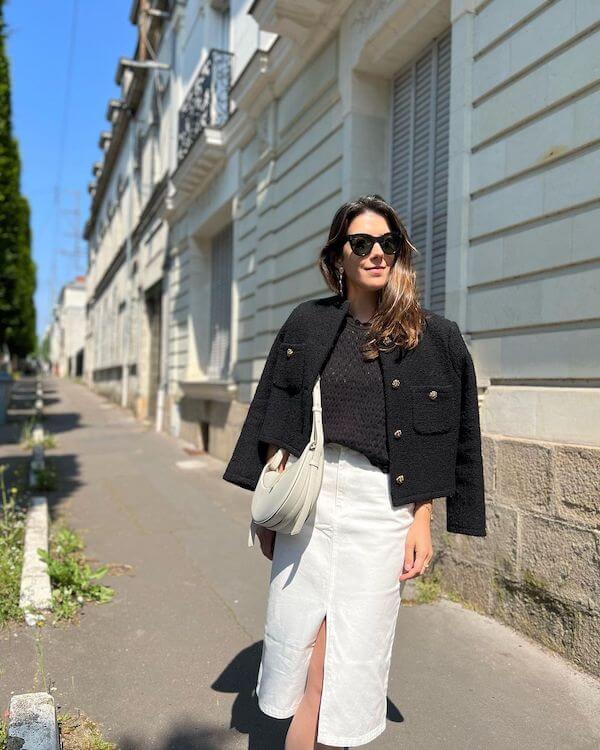 tweed jacket outfit ideas