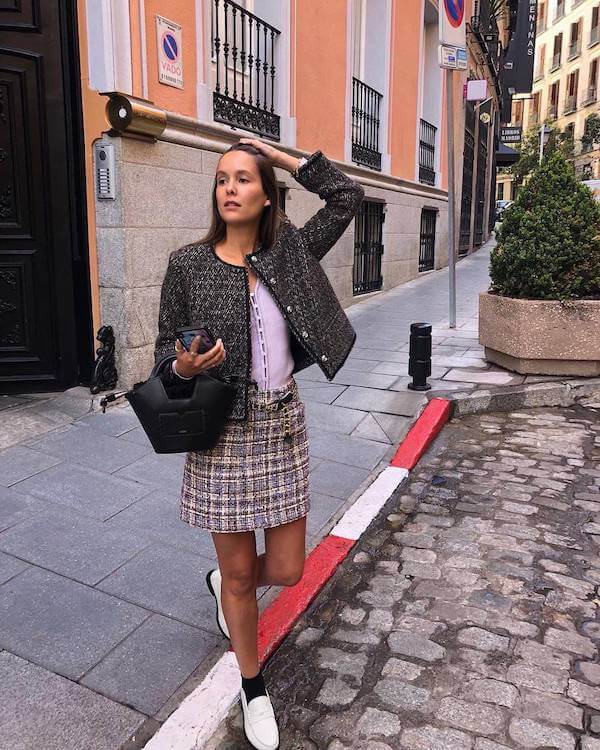 tweed jacket outfit ideas