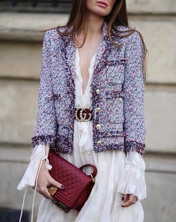 tweed jacket outfit ideas