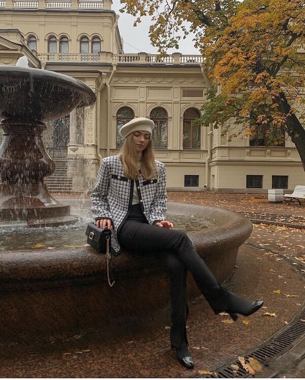 tweed jacket outfit ideas