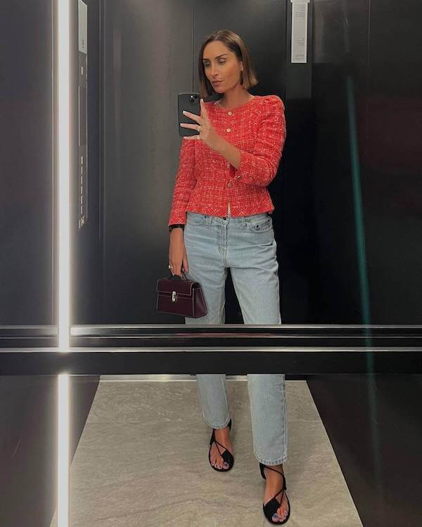 tweed jacket outfit ideas