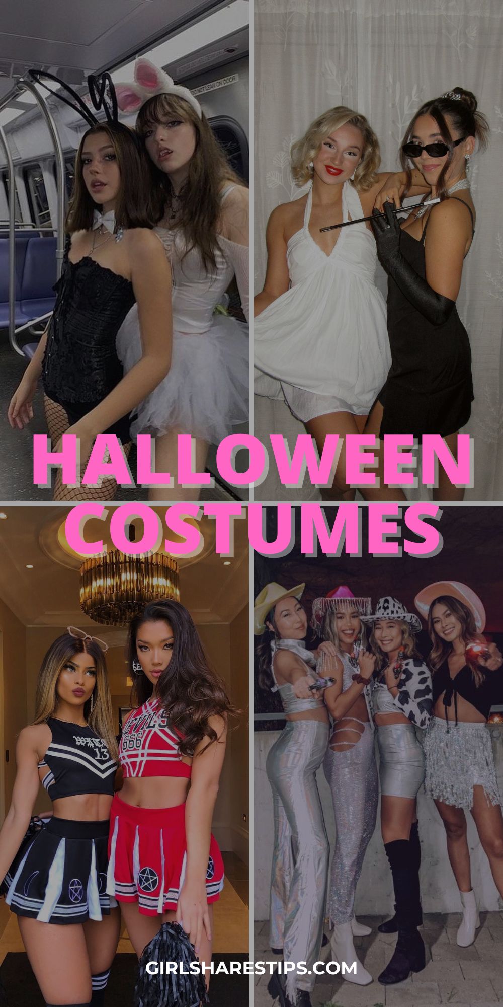 unique hot Halloween costumes women collage