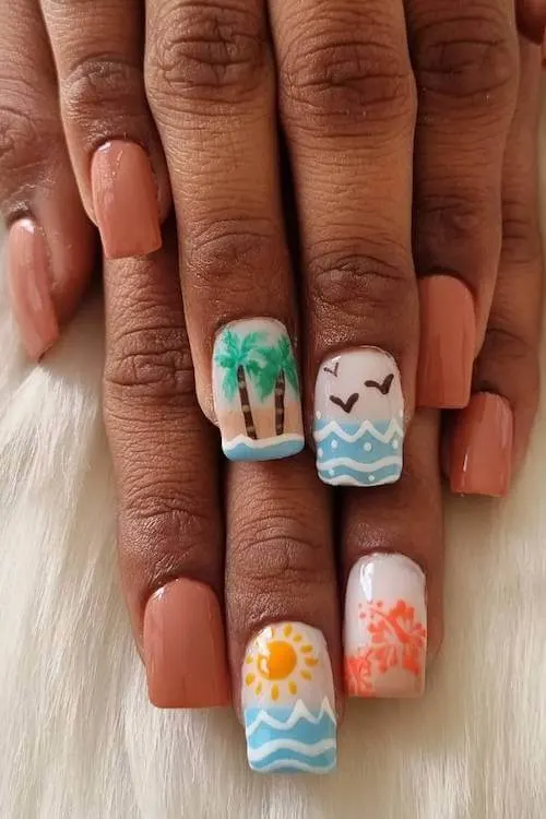 vacation nails