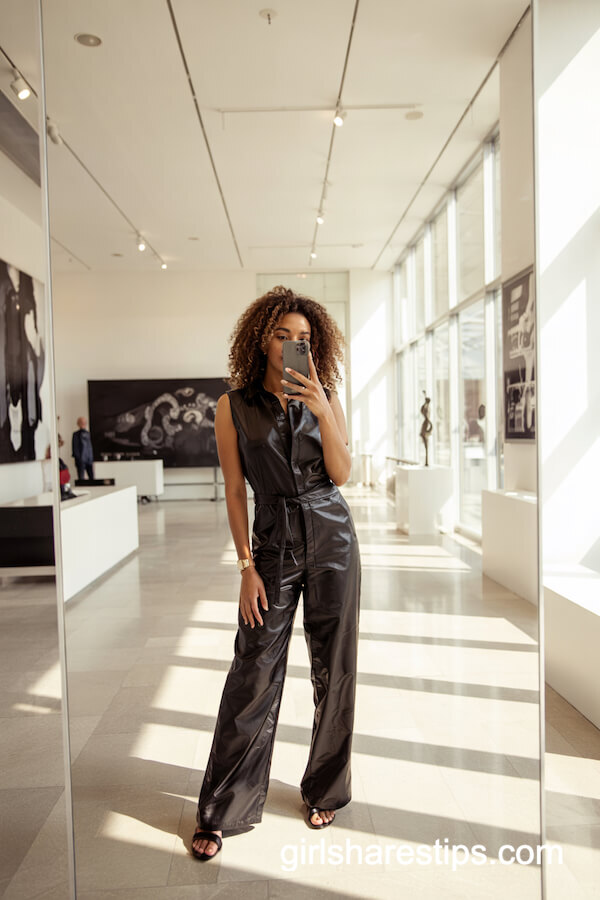 Monochrome Jumpsuit for Museum Days