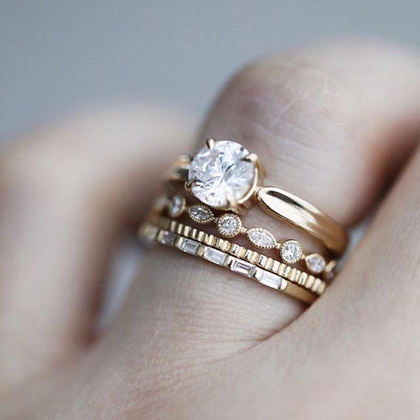 wedding band stack ideas