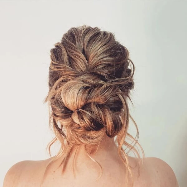 Textured Braided Updo