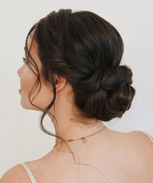 Twisted Low Chignon Bun