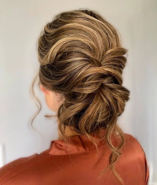 Textured Messy Updo