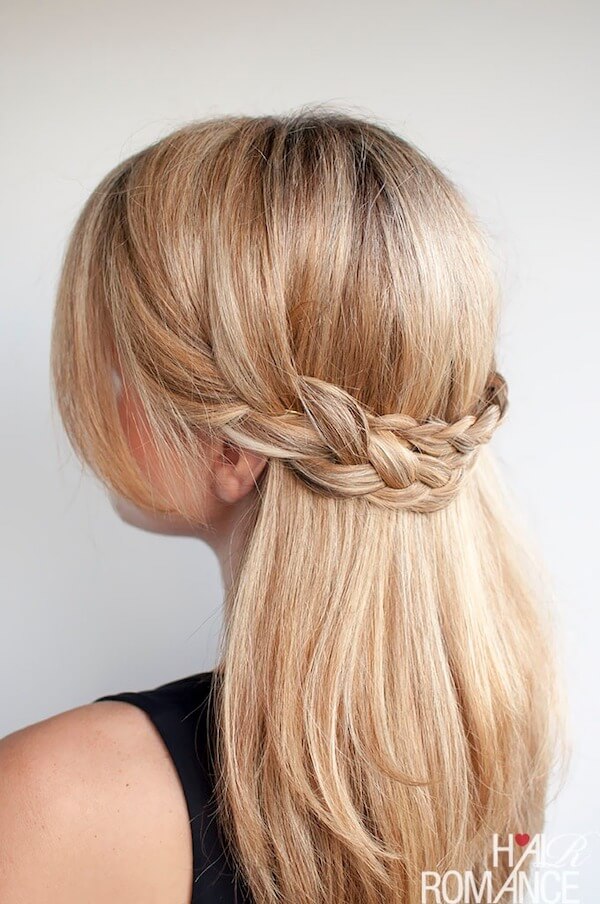 Half-Up Braided Crown