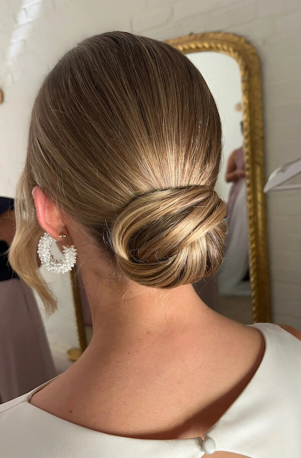 Sleek Low Chignon Bun