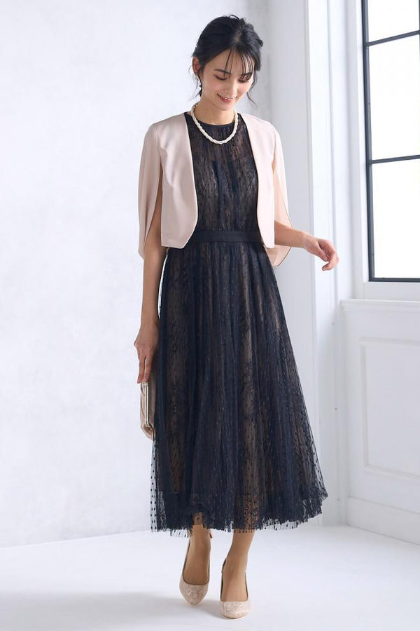 wedding guest jacket over dress