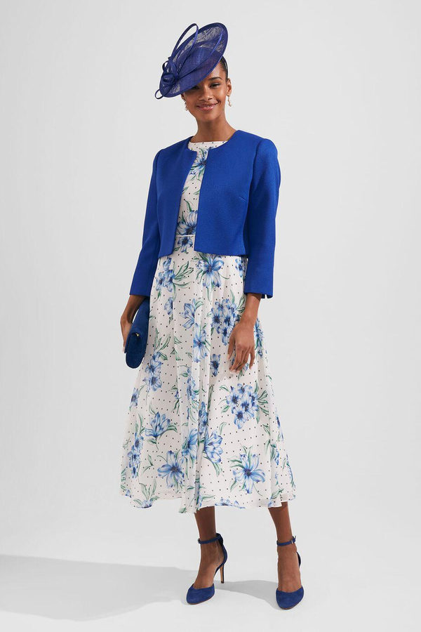 wedding guest jacket over dress