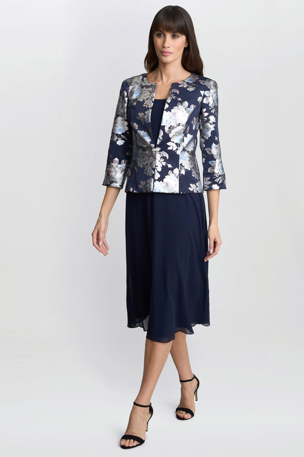 wedding guest jacket over dress