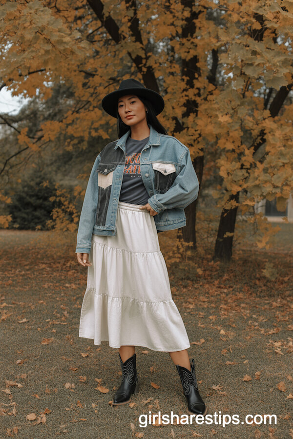 Patchwork Jacket & Skirt