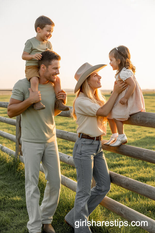 Light Sage T-Shirt with Pink Prairie Dress