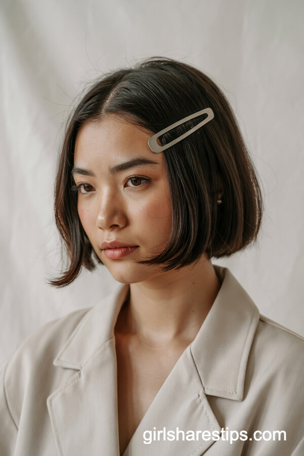Sleek Side-Parted Short Crop