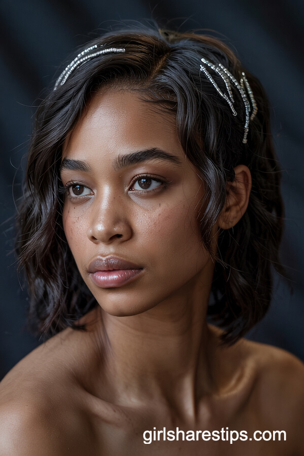 Undone Pixie with Silver Beads