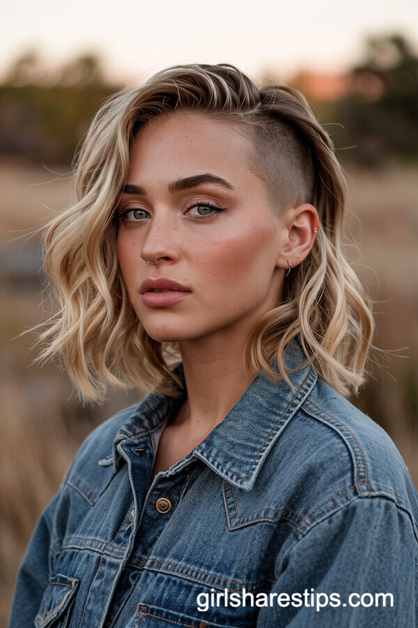 Faded Sides and Wavy Top