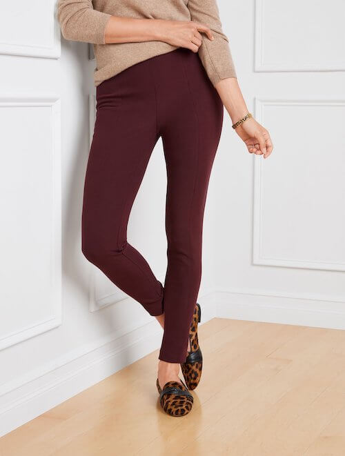 what color to wear with burgundy pants