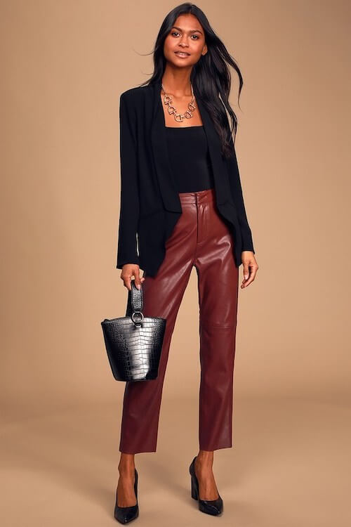 What colors go well with burgundy pants  Quora