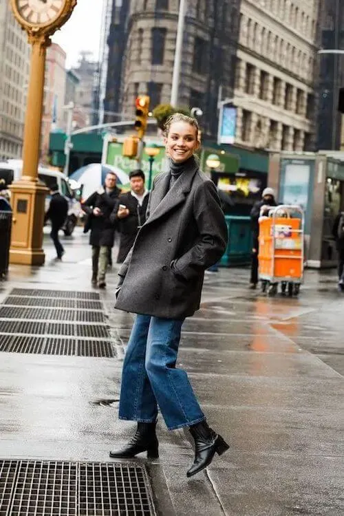 what shoes to wear with ankle pants in the winter