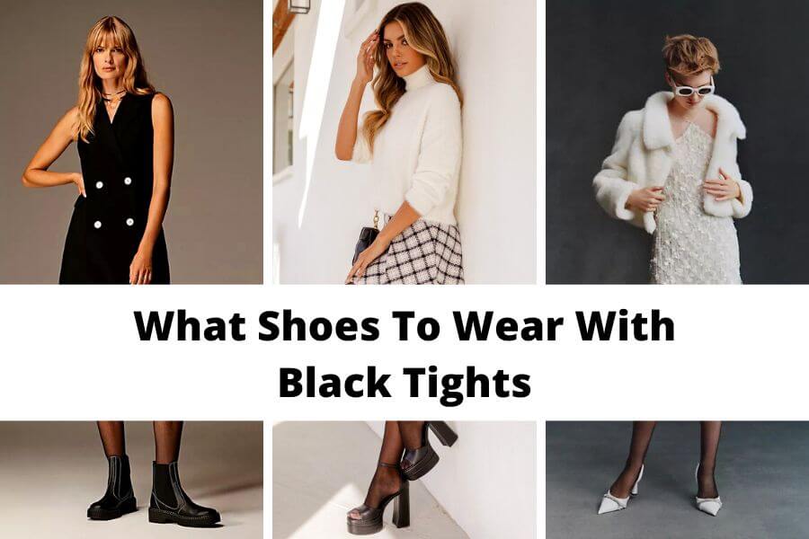 what shoes to wear with black tights