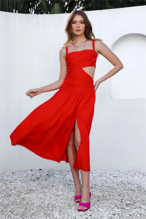 what shoes to wear with red dress