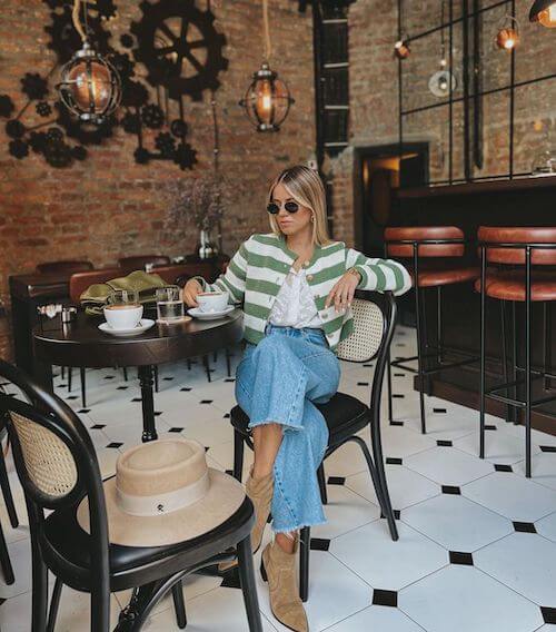 What to wear on a coffee date in spring