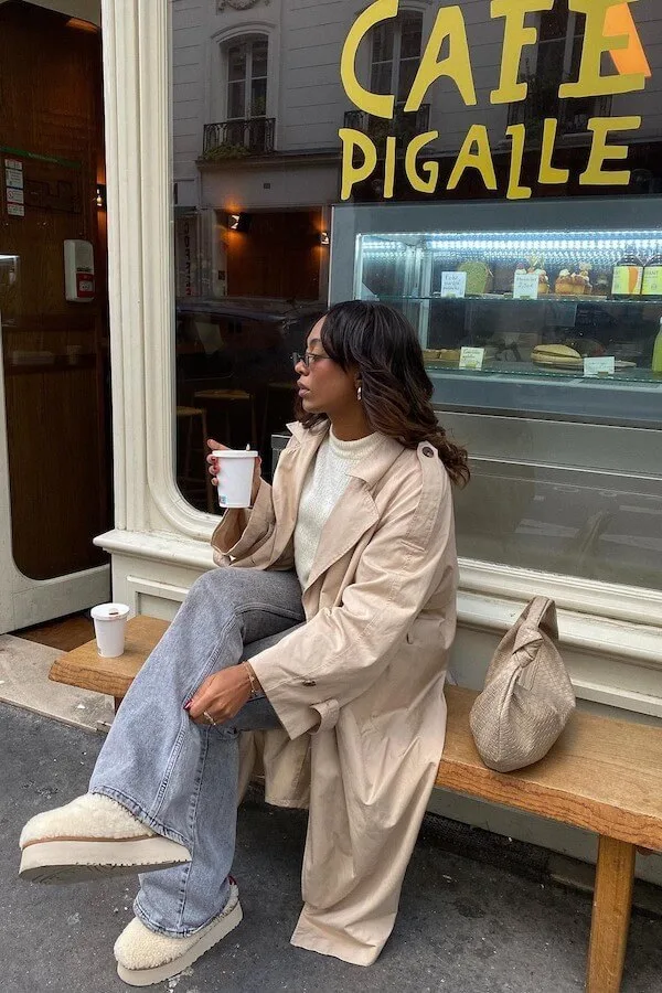 what to wear on a coffee date in winter black woman