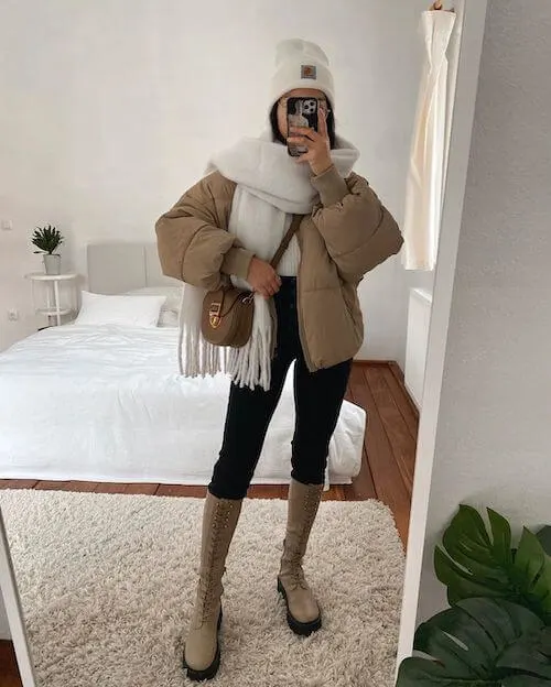 casual first date outfit for winter