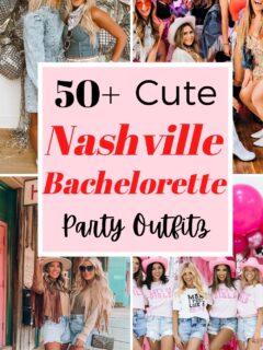 what to wear to Nashville bachelorette party outfit ideas collage