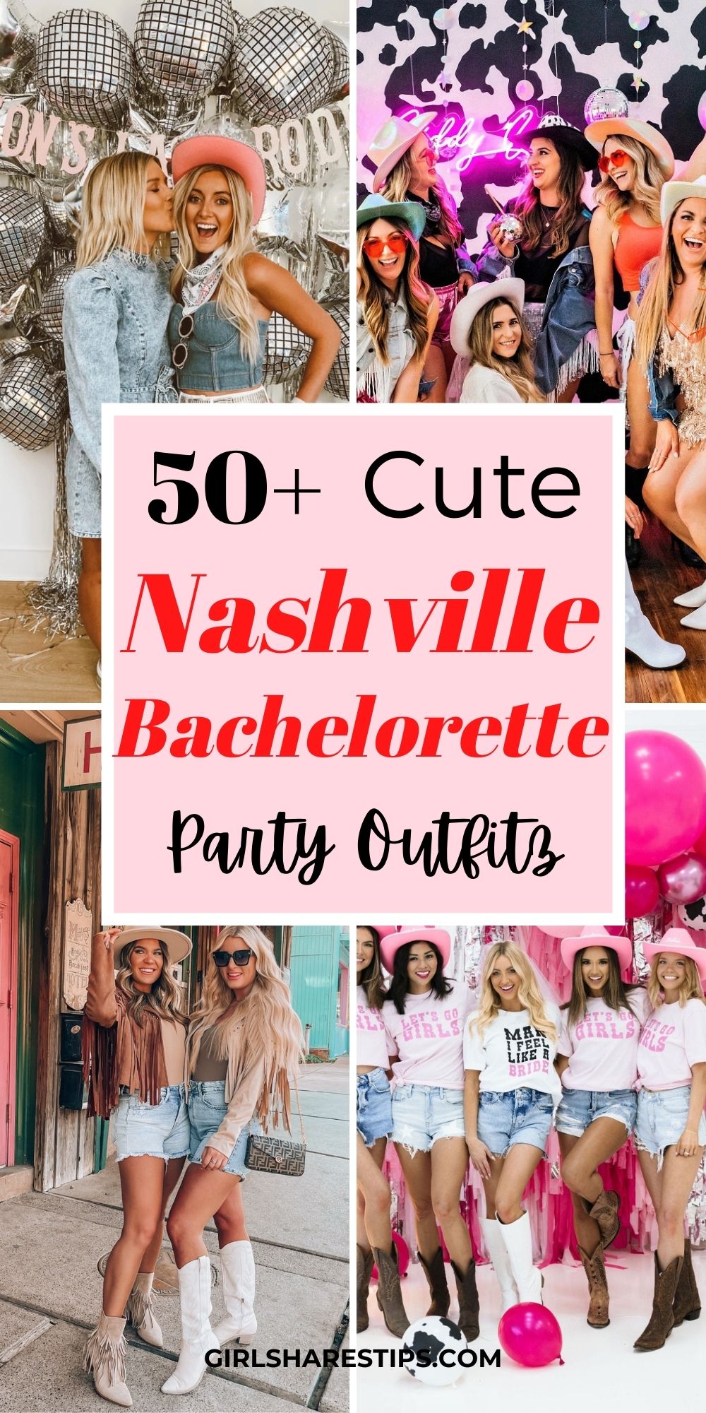 what to wear to Nashville bachelorette party outfit ideas collage