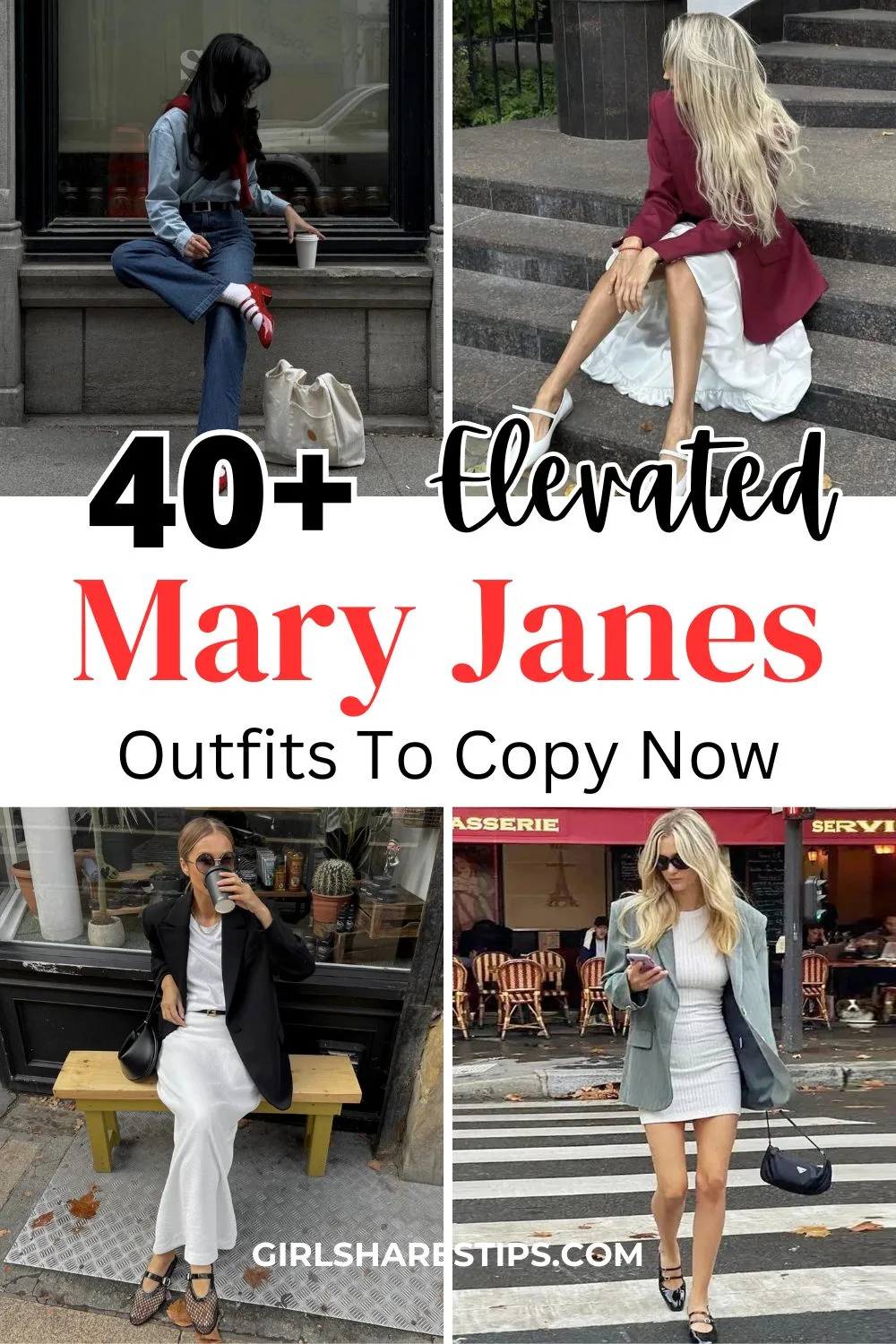 what to wear with Mary Janes outfit ideas collage