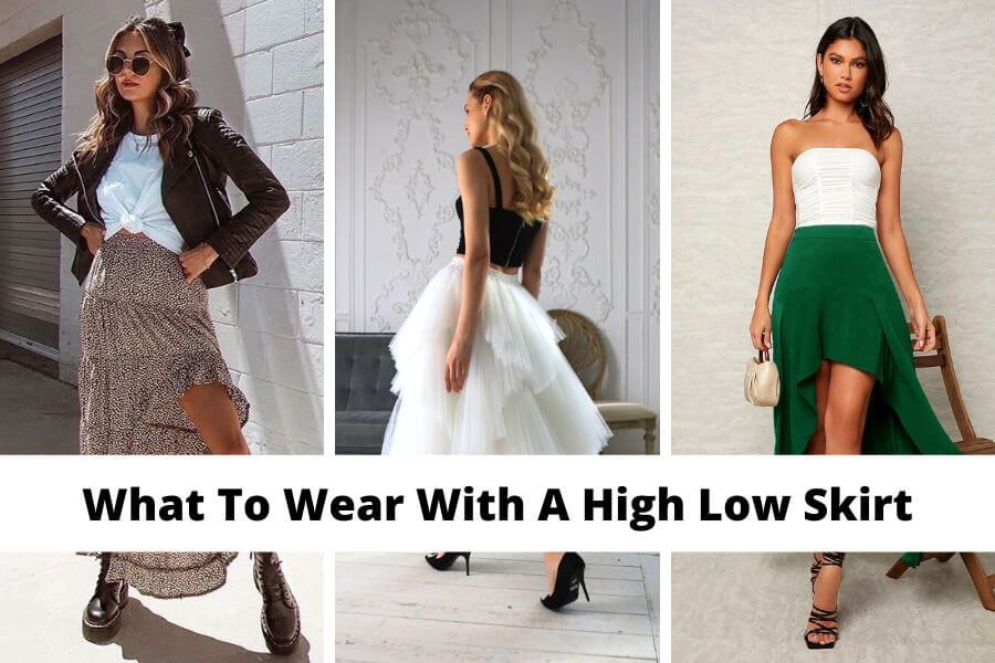 what to wear with a high low skirt