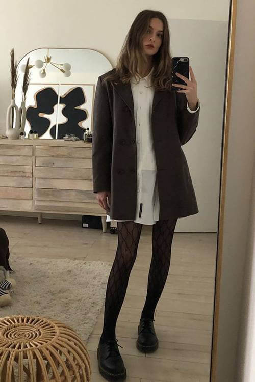 what to wear with black tights