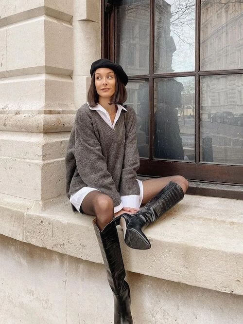 what to wear with black tights