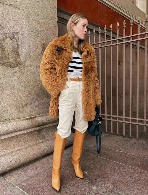 what to wear with brown boots