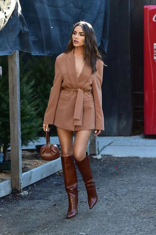 what to wear with brown boots