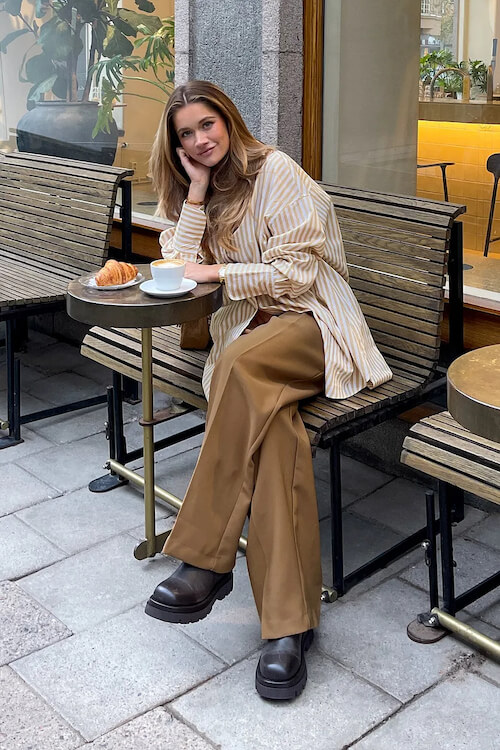 How To Style Brown Pants For Spring Summer