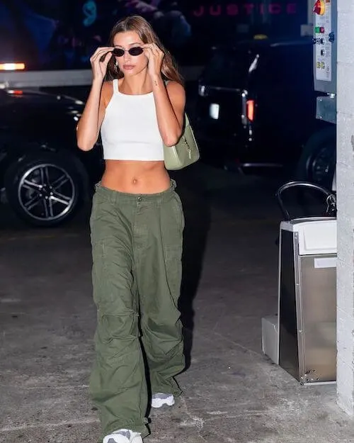 Chic Green Cargos Streetwear