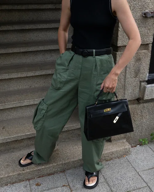 Chic Green Cargos Streetwear